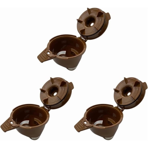 3-Pack Reusable Single Serve Ground coffee Brew Basket Compatible with 49974 for hamilton beach flex brew replacement parts