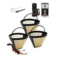 3 Pack Reusable coffee filters for cuisinart ninja coffee filter Gold