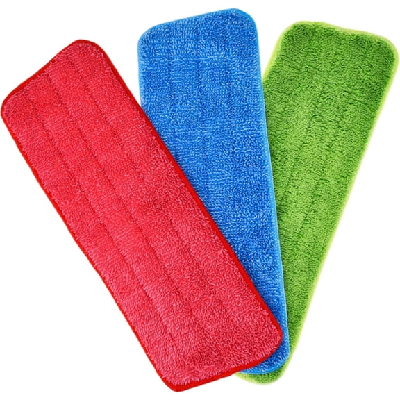 3 Pack Reveal Mop Pads Head Replacement Spray Pads Microfiber Cleaning Pads Dry Mops Flat Replacement Heads Floor Cleaning 16. 5 x 5. 5 Inch