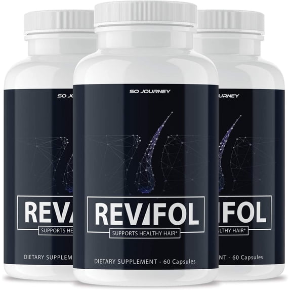 3 Pack Revifol Hair Growth Supplement 180 Capsules