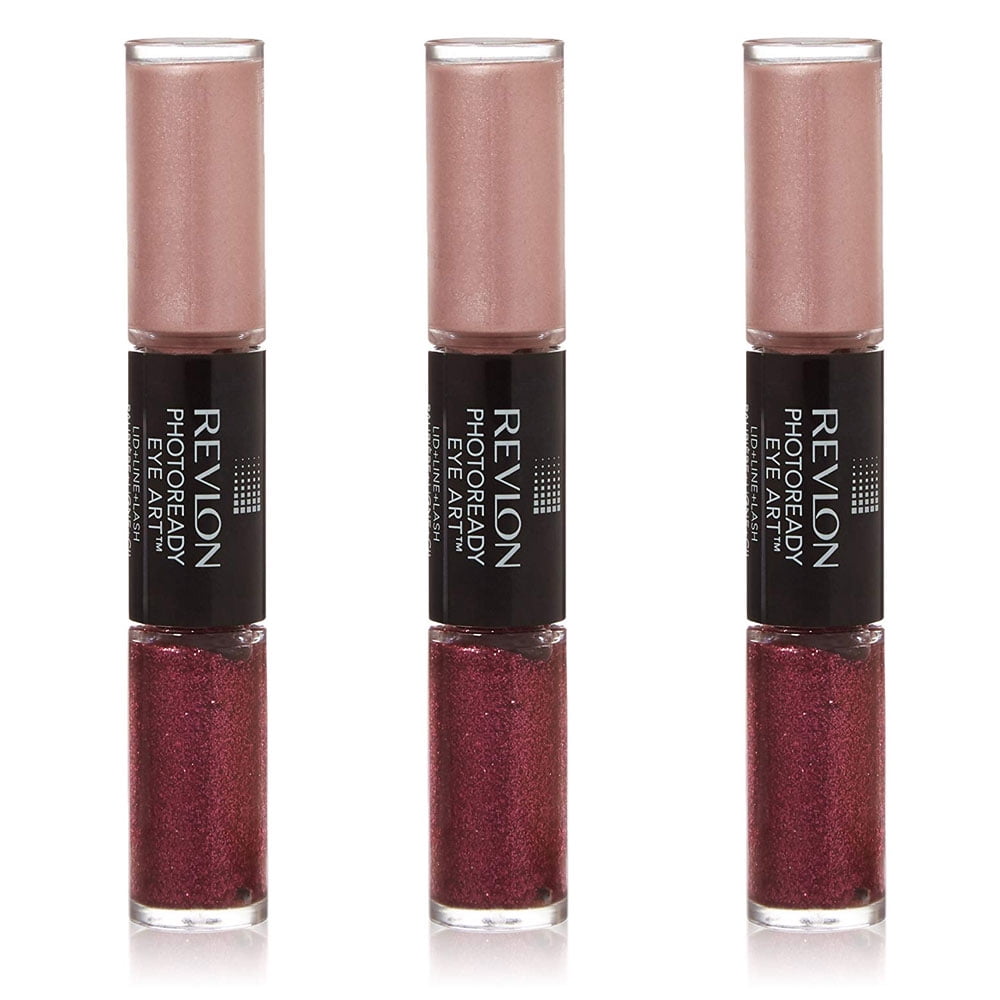 (3 Pack) Revlon PhotoReady Eye Art Lid + Line + Lash, Fuchsia Flash/040, 0.1 Fluid Oz ea