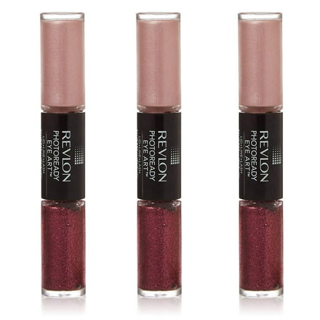 (3 Pack) Revlon PhotoReady Eye Art Lid + Line + Lash, Fuchsia Flash/040, 0.1 Fluid Oz ea