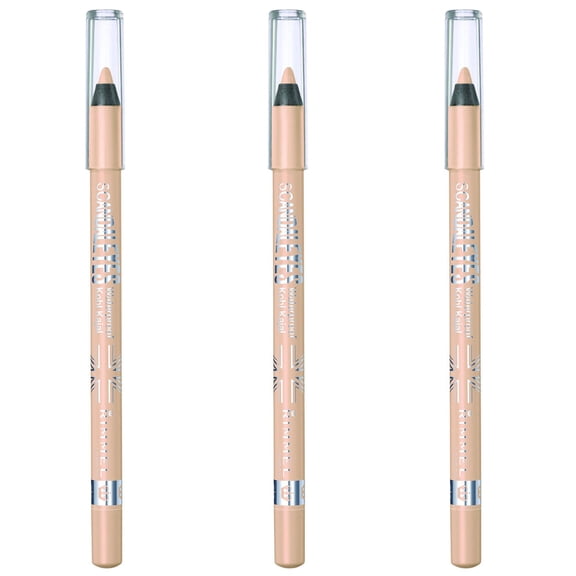 (3 Pack) Rimmel Scandaleyes Waterproof Kohl Kajal Liner 005 Nude 0.04 Ounce