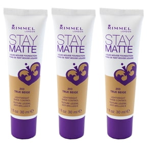 (3 Pack) Rimmel Stay Matte Liquid Mousse Foundation - 203 True Beige