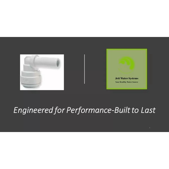 3 Pack Ro Reducing Stem Elbow Water Fitting (1/4" Push To Connect X 3/8" Stem)