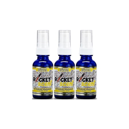 3-Pack Rocket Scent Lemon Citrus Concentrated Air Freshener