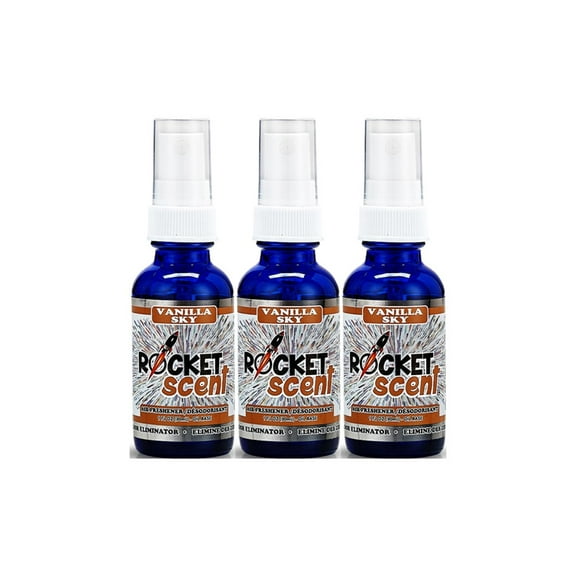 3-Pack Rocket Scent Vanilla Sky Concentrated Air Freshener