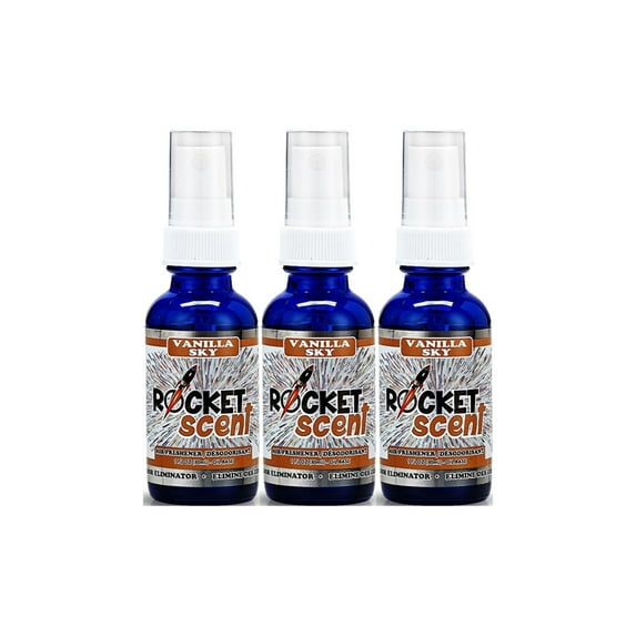 3-Pack Rocket Scent Vanilla Sky Concentrated Air Freshener