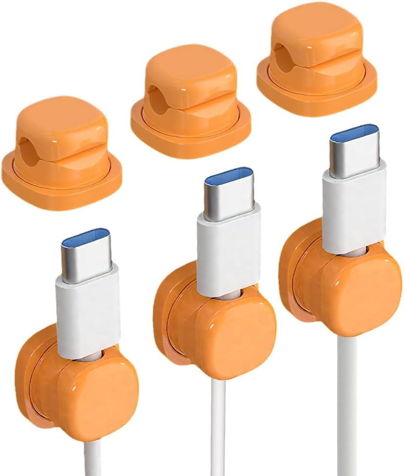 3 Pack Rotating Cable Manager, 2025 Upgraded Charging Cable Magnetic ...