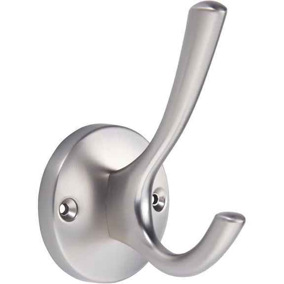 3 Pack Round Wall Hooks, Brushed Nickel Coat Hooks and Towel Hooks, Zinc Alloy Bathroom Hooks for Robes, Clothes, Towels, Heavy Duty Wall Mounted Hook Holder for Bathroom Bedroom Entryway