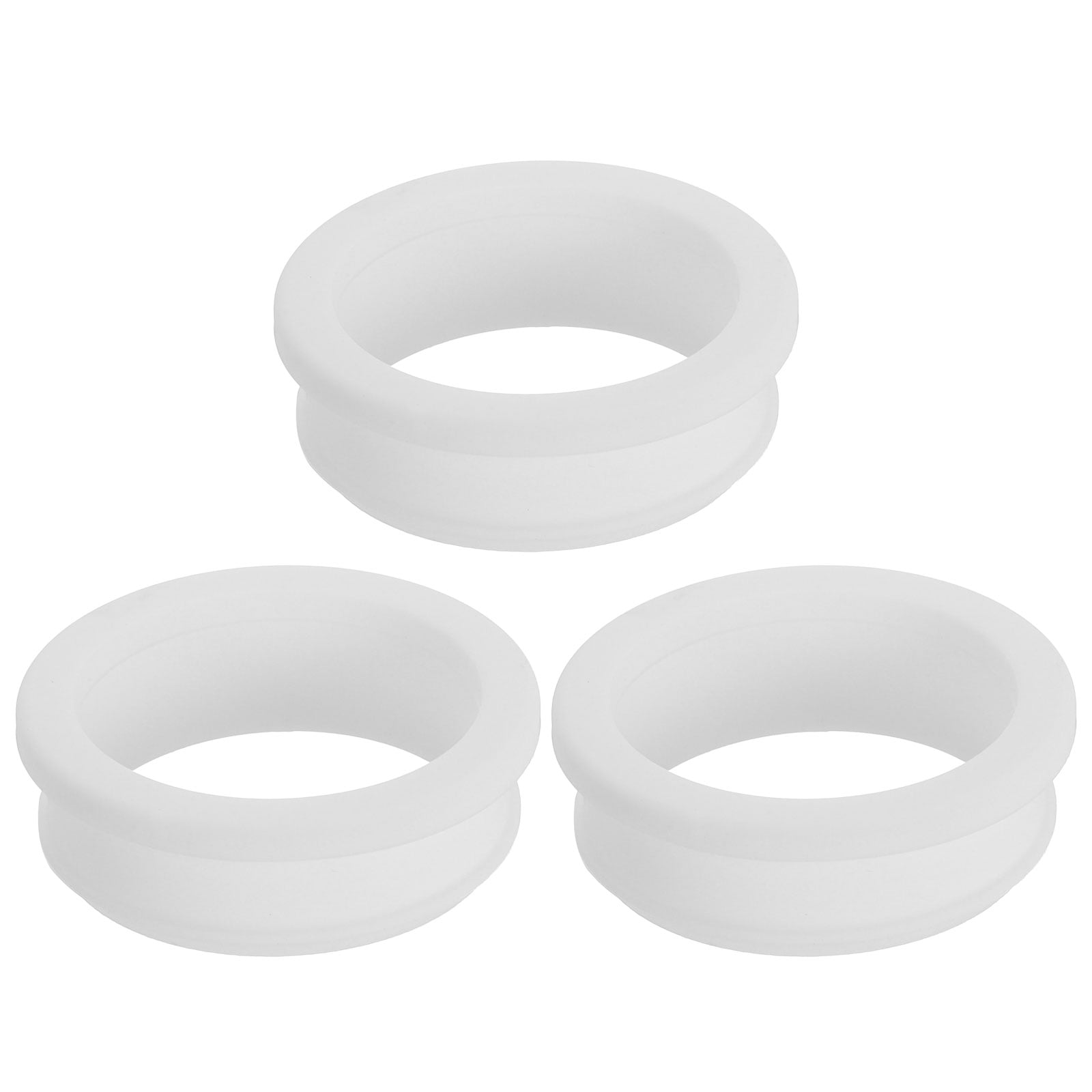 Uxcell 4-Pack White Silicone Rubber Grommets – 30mm Drill Hole, 21mm ID Top Hat Hole Plugs For Wiring & Automotive