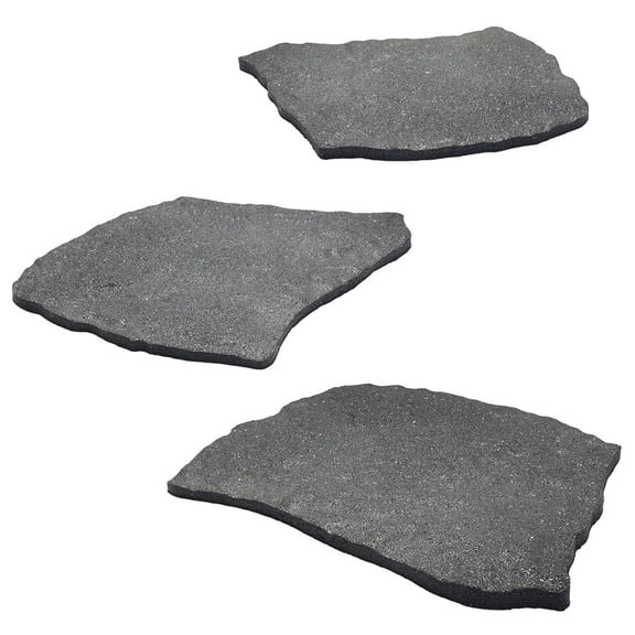 3 Pack Rubber Stepping Stones Outdoor Garden Rubber Pavers Pathway Walkway Paving Stones