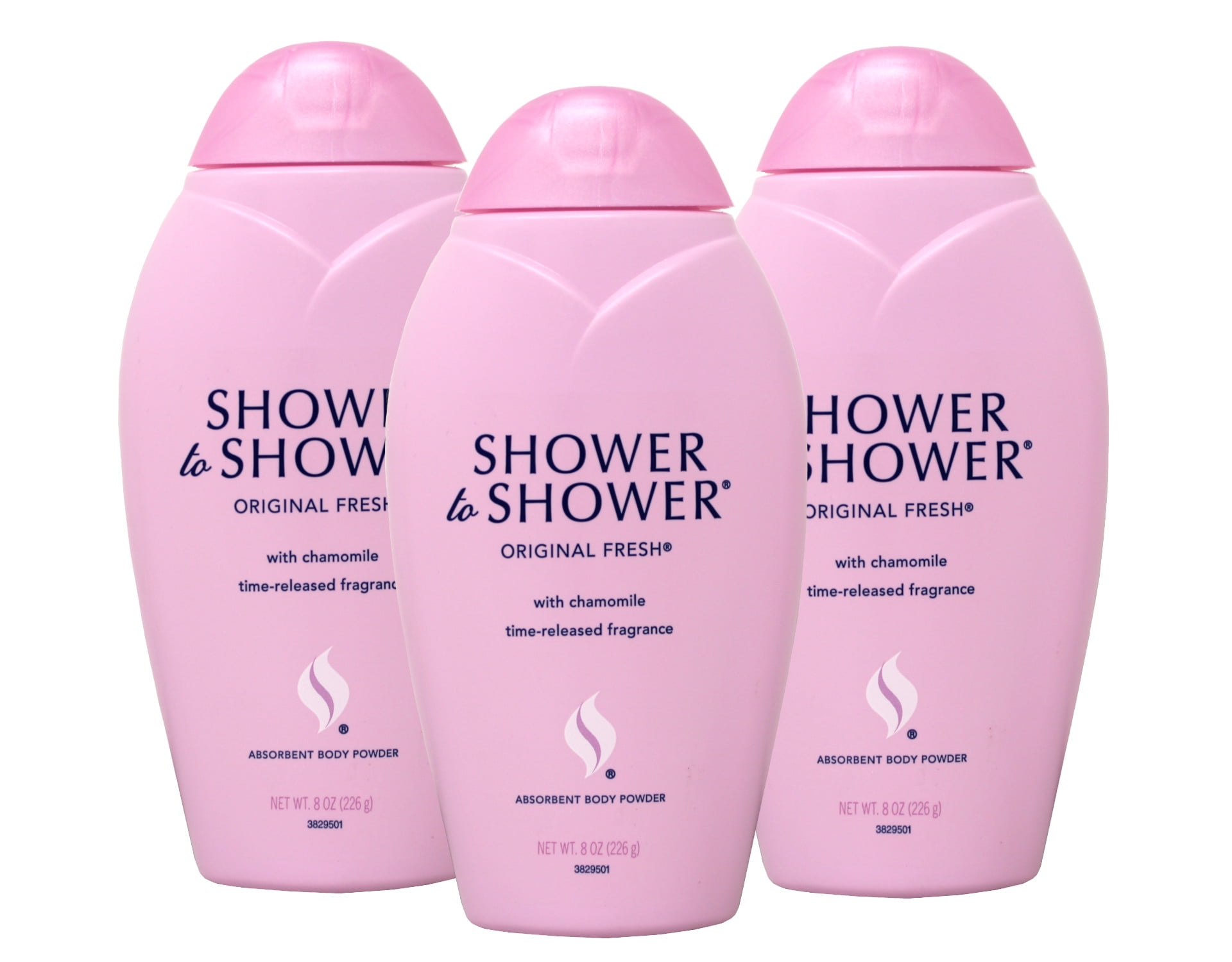 Shower to Shower Soft Absorbent Body Powder, Morning Fresh, 8 oz, - 3 Pack  