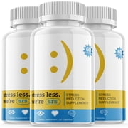 3 Pack SRS Stress Reduction Supplement - Dietary Supplement for Focus, Memory, Clarity, Energy - Advanced Cognitive Support Formula for Maximum Strength - 180 Capsules