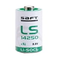 thumbnail image 1 of 3-Pack Saft LS14250 (ER14250) 3.6V 1/2 AA 1200mAh Lithium Batteries, 1 of 1