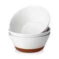 thumbnail image 1 of 3 Pack Salad Bowl Set, MALACASA 35 oz Large Serving Bowl Set, Deep Soup Bowl for Kitchen, White Ceramic Ramen Bowl Set for Cereal, Pasta, Salad, Dishwasher & Microwave Safe, Easy Clean, 1 of 8