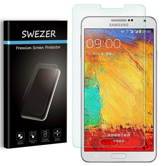[3-Pack] Samsung Galaxy Note 3 [SWEZER] Tempered Glass Screen Protector, Anti-Scratch, Anti-Bubble, Anti-Chip Edge