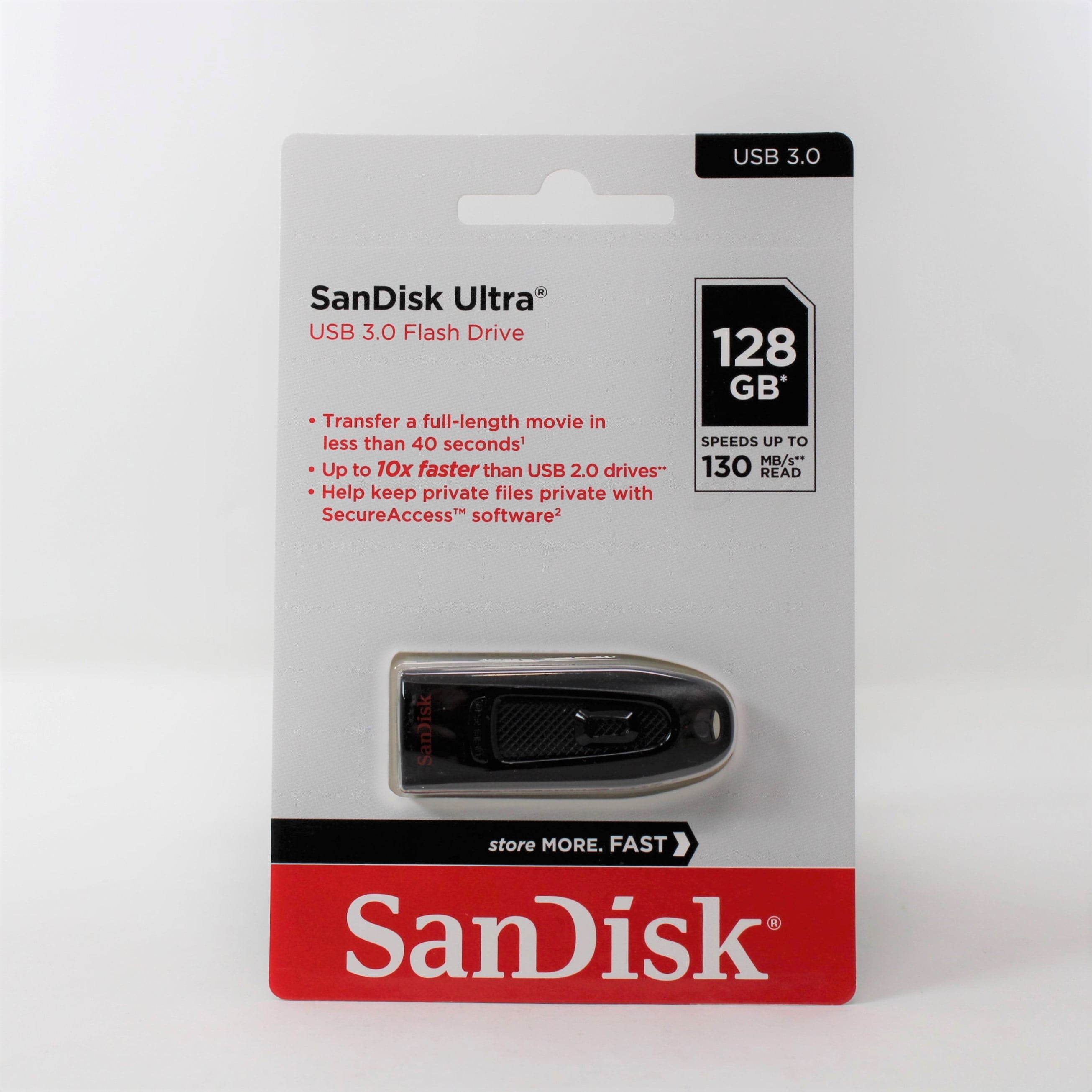 3-Pack SanDisk Ultra 128GB USB 3.0 Flash Drive - SDCZ48128GAW46