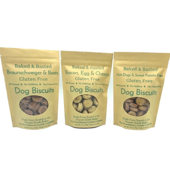 3 Pack - Savory Trio Gluten Free Dog Biscuits