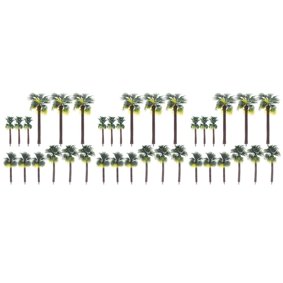 3 Pack Scenery Model Tree Palm Inflatable Simulate Trees Outdoor Decor