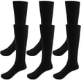 thumbnail image 1 of 3 Pack School Uniform Cotton Knee High Socks Knee High Socks for Girls and Boys, 1 of 6