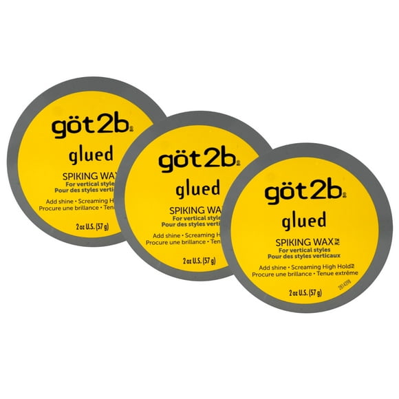 3 Pack - Schwarzkopf got2b Glued Spiking Hair Wax 2 Ounce