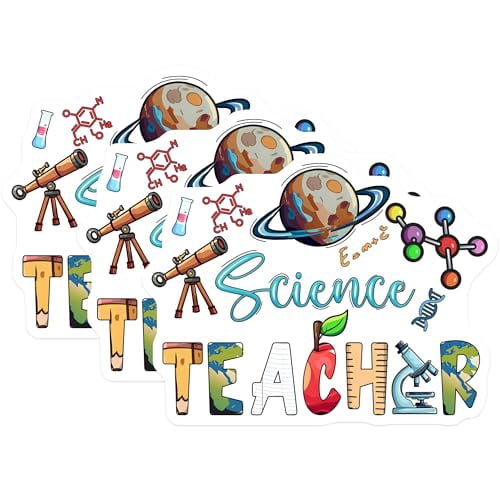 (3 Pack) Science Teacher Decals - Scientist Gift - Biology Decals - 3 ...