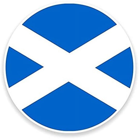 3 Pack - Scotland Scottish Flag WINDOW CLING STICKER Car Van Campervan Glass - Sticker Graphic - Construction Toolbox, Hardhat, Lunchbox, Helmet, Mechanic, Luggage