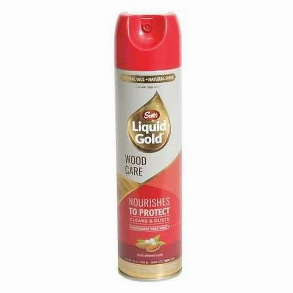 3 Pack Scott's Liquid Gold Aerosol Spray Wood Polish, Fresh and Almond Scent, 10 Ounce