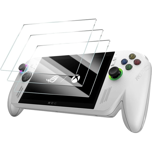 3-Pack Screen Protector for ASUS ROG Ally 2023/Ally X 2024/Xbox Ally 2025/Xbox Ally X 2025 & MSI Claw A1M 2024[7-Inch], Tempered Glass Film, Impact-Protection, HD, Anti-Scratch, 9H Hardness