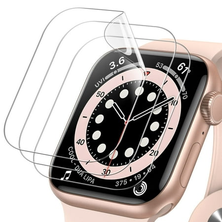 [3 Pack] Screen Protector Compatible for Apple Watch 41mm Series 9 Series 8 Series 7, [Upgrade Flexible Film] Soft HD Clear Anti-Scratch Film for iWatch Accessories