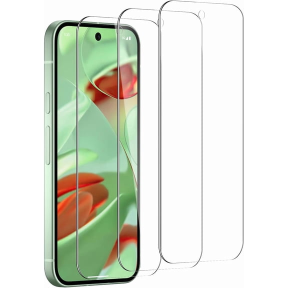 3 Pack Screen Protector for Google pixel 9/9 Pro/10/10 Pro, Tempered Glass Film, Case Friendly, 9H Hardness, 99.99% HD Clear, Scratch-proof, Ultra Resistant, Bubble Free
