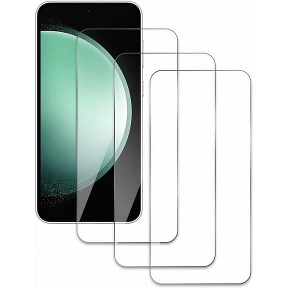 3-Pack Screen Protector for Samsung Galaxy S23 FE, HD Tempered Glass Film [9H Hardness] [No Bubbles] [Shatterproof] [Anti-Fingerprint] [Easy to Install] Screen Protector Glass
