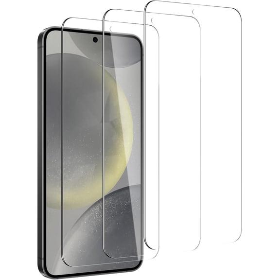 3 Pack Screen Protector for Samsung Galaxy S24/S25, Tempered Glass Film, Case Friendly, 9H Hardness, 99.99% HD Clear, Scratch-proof, Ultra Resistant, Bubble Free