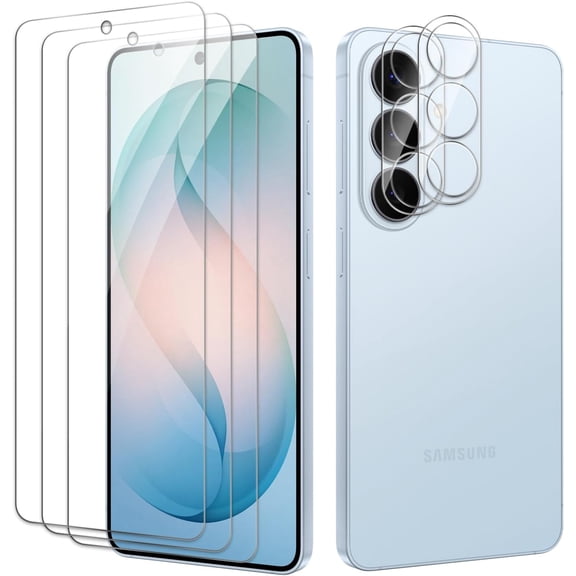 3 Pack Screen Protector for Samsung Galaxy S26+2 Pack Camera Lens Protector, Tempered Glass Film, Ultra HD 9H Hardness Case Friendly Anti Scratch Bubble Free Ultra Resistant