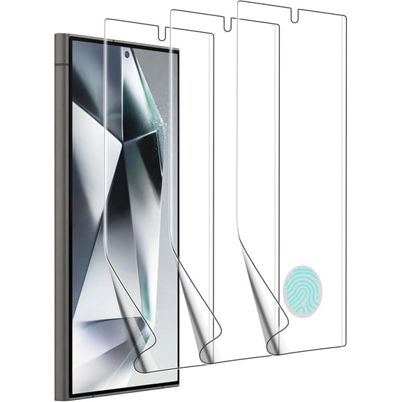 3-Pack Screen Protector for Samsung Galaxy S24 Ultra, SM-S928 - TPU Film, High Sensitivity, Clear