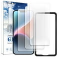 thumbnail image 1 of 3 Pack Screen Protector for iPhone 14 [6.1 Inch] with Easy Installation Frame, Tempered Glass Film, HD Clear, 9H Hardness, No Bubbles, Case Friendly, 1 of 7