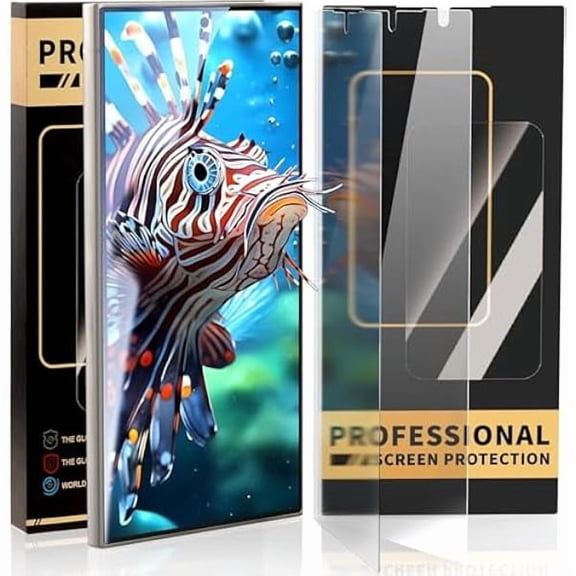 3 Pack Screen Protector for iPhone 14 iPhone 15 iPhone 16 Pro Optional-Soft Hydrogel Film, Ultra HD Matte Anti Glare No Bubble Scratch resistant Military Grade Shatterproof Easy Install