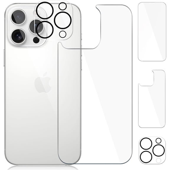 [3 Pack] Screen Protector for iPhone 16 Pro,iPhone 16 Pro Camera Protector, iPhone 16 Pro Front and Back Screen Protector Tempered Glass Protective Film(6.3")