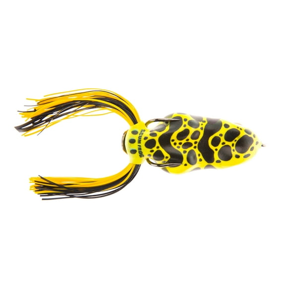 3 Pack - Scum Frog 1/2 oz Painted Trophy Series, Yellow Poison, Top Water Hollow Body Frog Lure