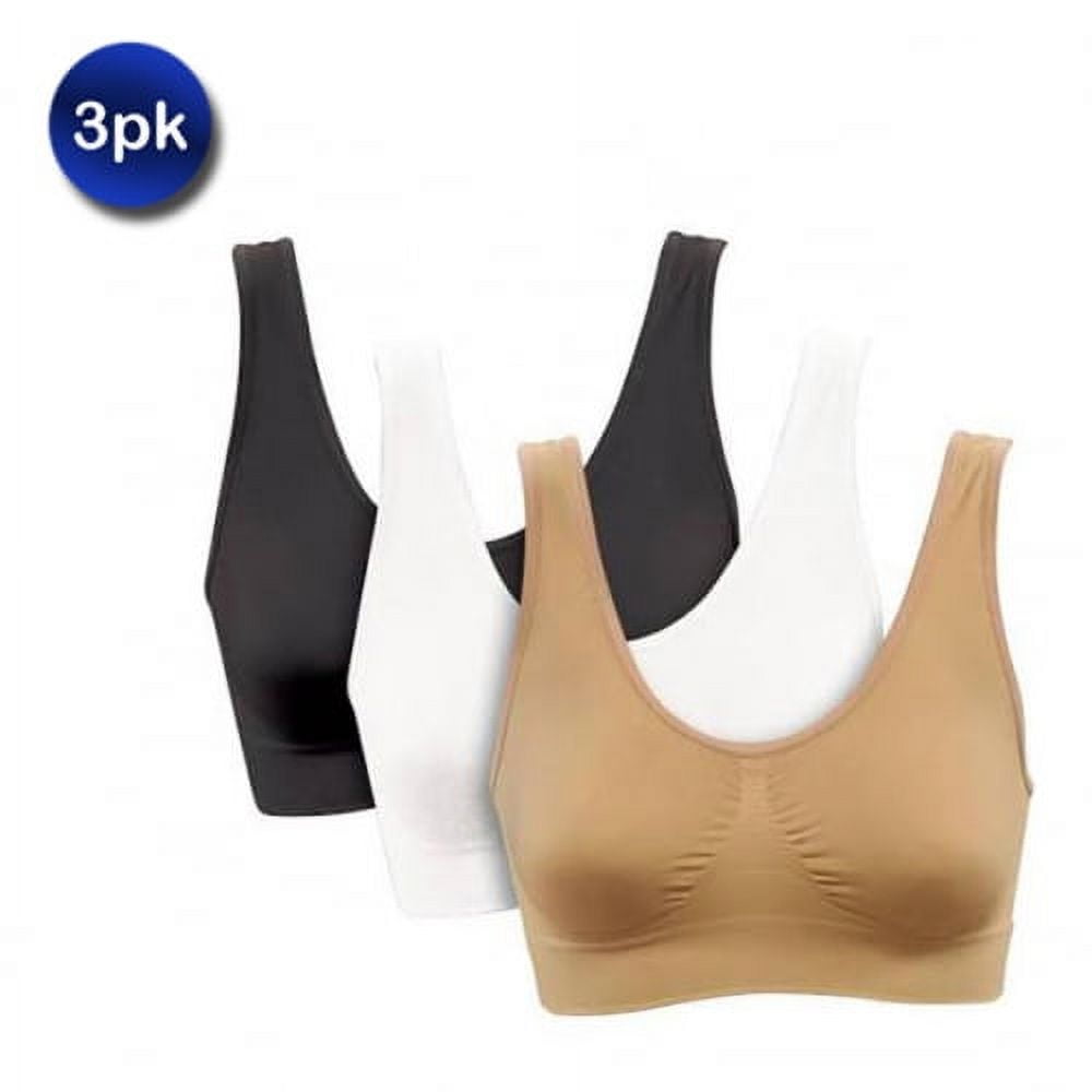 Seamless miracle bras with removable pads clearance