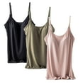thumbnail image 1 of 3 Pack Seamless Nursing Tank Tops for Breastfeeding Padded Sleep Maternity Cami Bras, 1 of 7