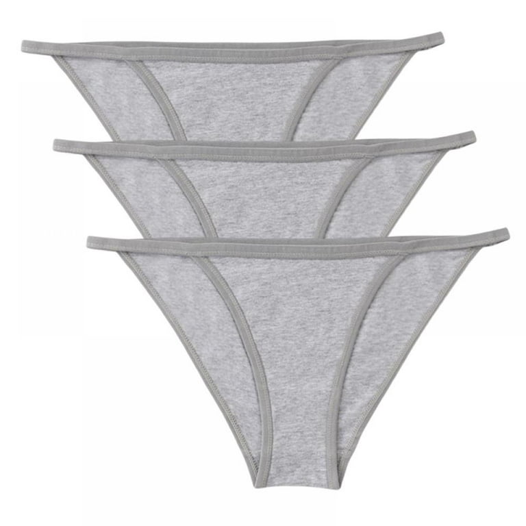 3 Pack Seamless Underwear for Women Sexy V-Waist No Show Cheeky