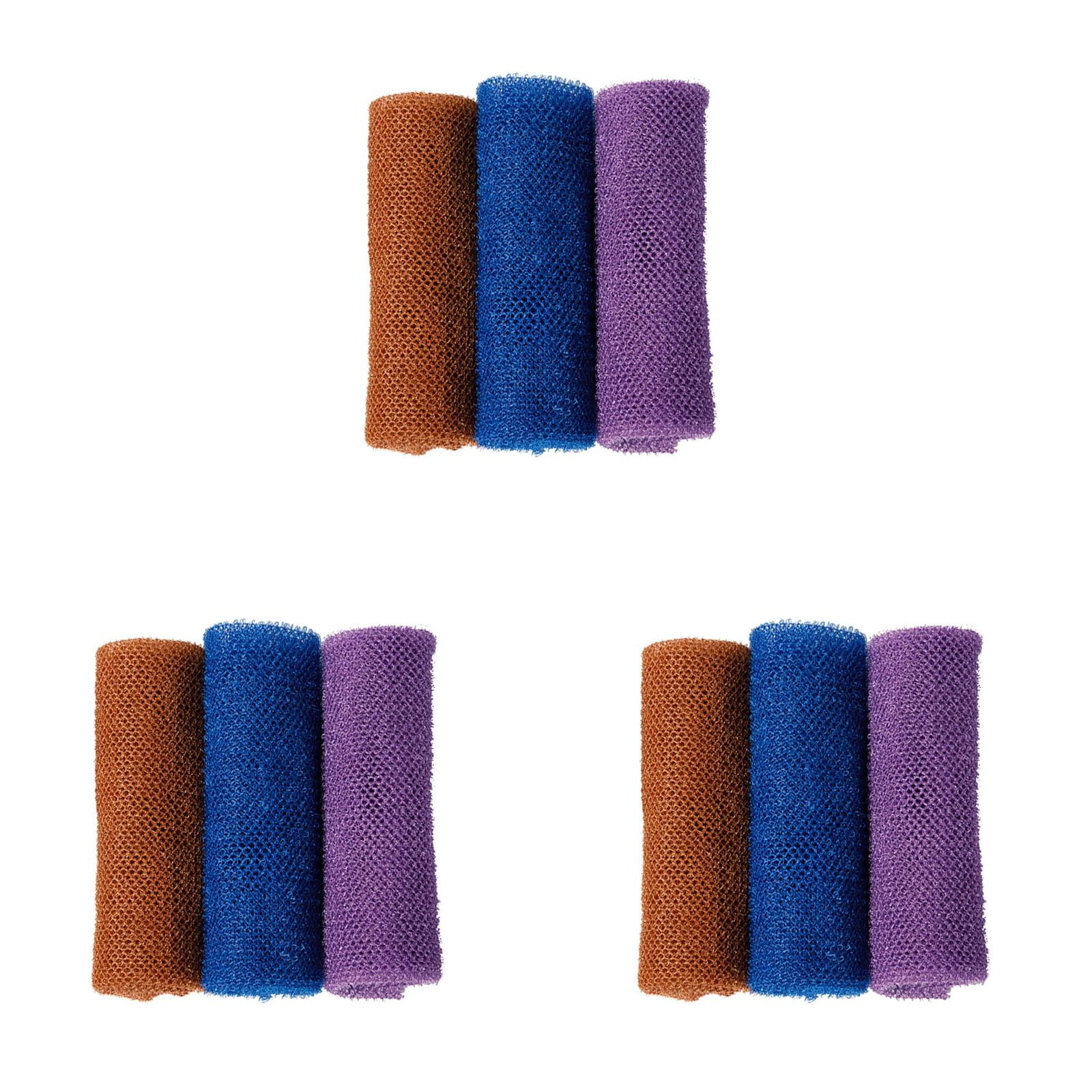 3 Pack Set African Net Sponge Bath Towels Wash Cloth Body Scrubbers for