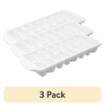thumbnail image 1 of (3 Pack) Set Of Two Stacking Ice Cube Trays, Easy Release, 16 Cubes Each,White, 1 of 6