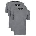 thumbnail image 1 of 3 Pack Shaka Wear Men's Max Heavyweight Short Sleeve Crew Neck T-Shirt - Heather Gray - Large, 1 of 4