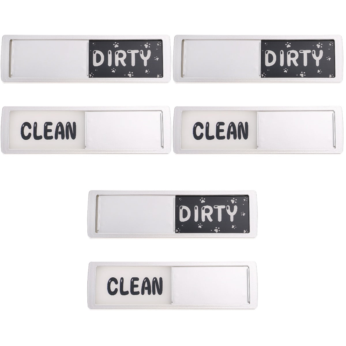 3 Pack Signage Refrigerator Dishwasher Clean Dirty Letters for