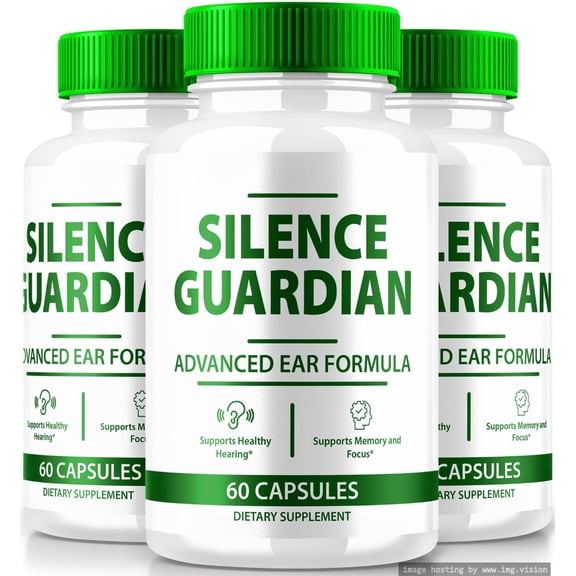(3 Pack) Silence Guardian - Advanced Ear Formula, Official Formula for 360 Hearing Support, All Natural Ingredients To Maintain Auditory Health, SilenceGuardian Review (180 Capsules)