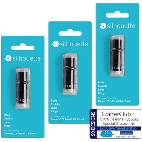 3-Pack Silhouette Replacement Blades