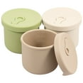 thumbnail image 1 of 3 Pack Silicone Food Storage Containers Set Sturdy Baby Food Storage Jars Leak Proof Snack Fruits Containers Heat Resistant Small Snack Containers Kit for Infants Kids, 1 of 9